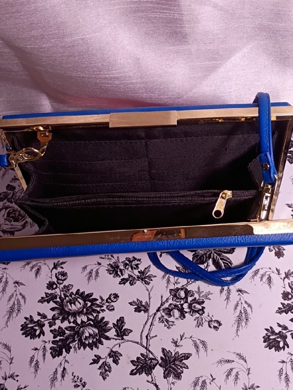 Disney Blue Beauty and the Beast Stained-Glass Crossbody Bag - Picture 7 of 10